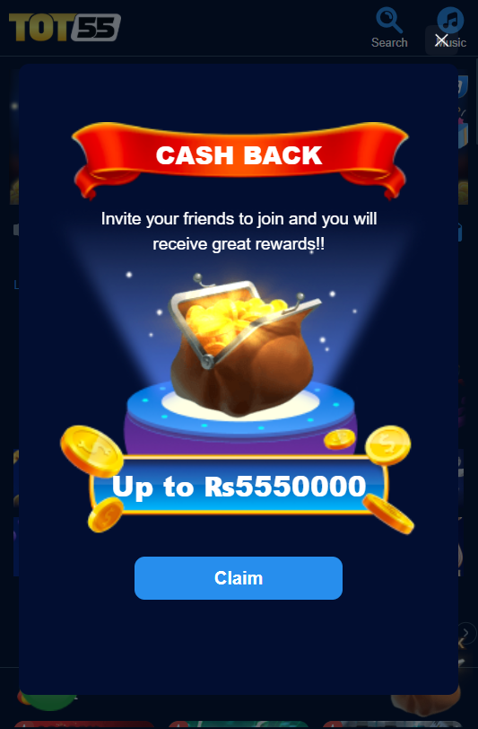 TOT 55 game free bonus